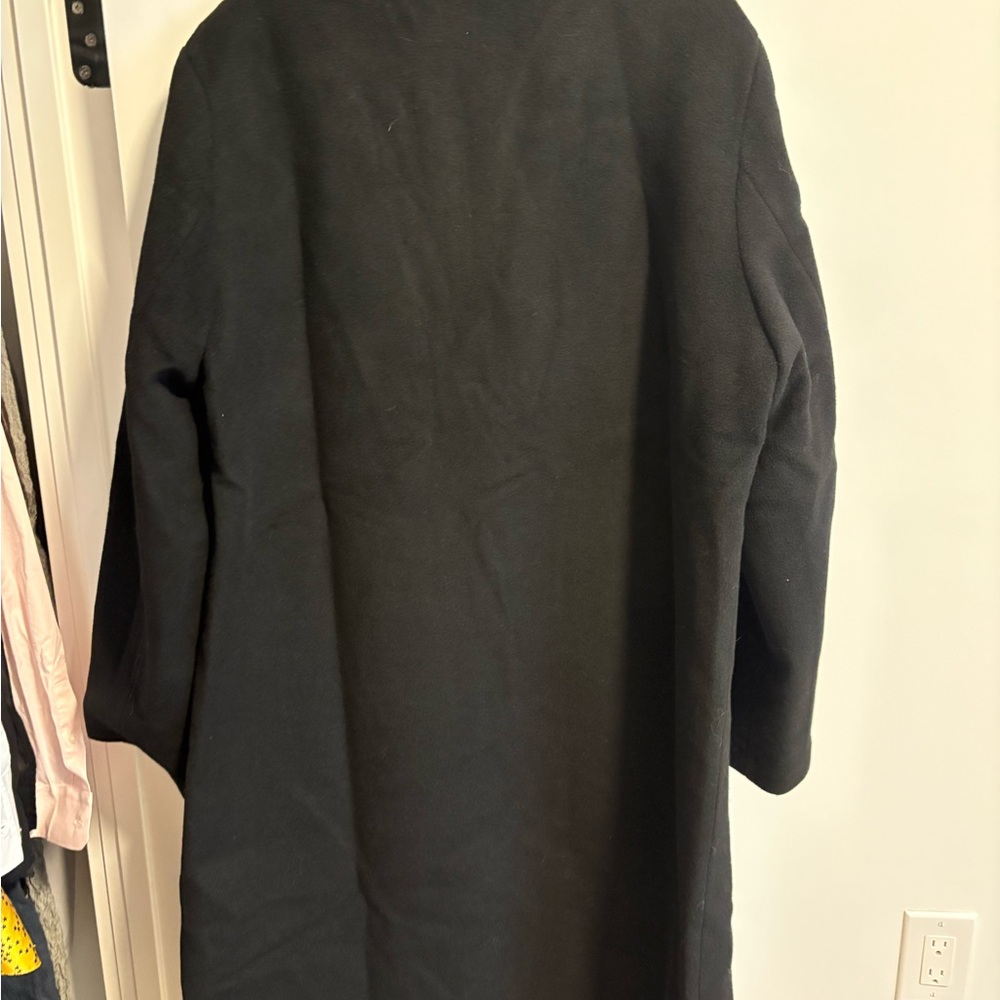 Quince Black Wool Cashmere Coat NWT - Picture 3 of 6